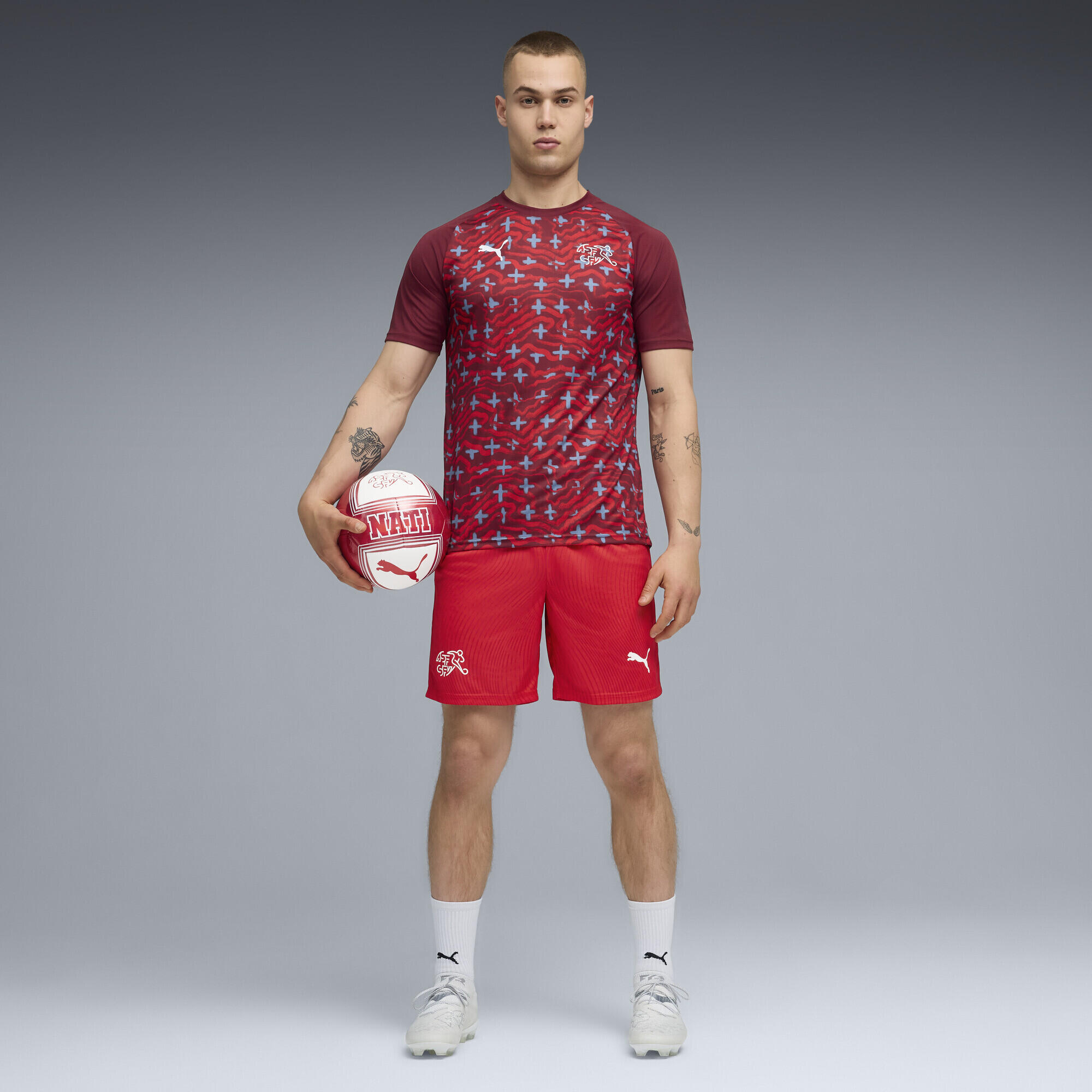 Zwitserland warm-up-shirt voor heren PUMA 4/5