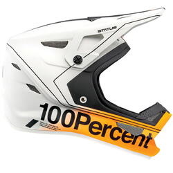 Casco Status - Blanco/Naranja