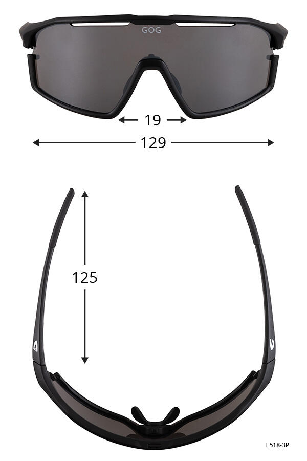Lunettes de running et vélo verres polarisés catégorie 3 et ultra-légère VIDAR 4/5