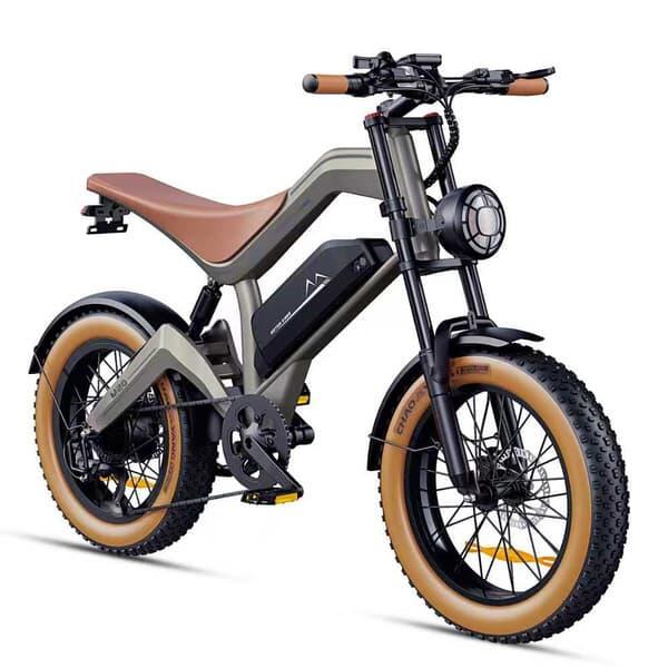 Vélo électrique tout-terrain DYU M20 avec pneus larges et batterie 48 V 18,2 Ah 2/7
