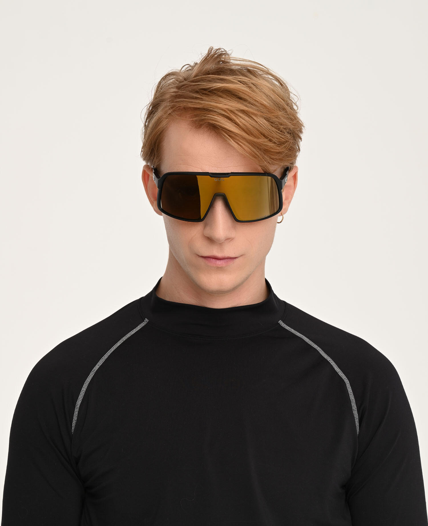 Okulary przeciwsłoneczne GOG Kari - matt black/reflex gold 5/7
