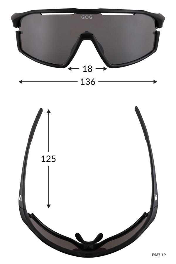 Okulary przeciwsłoneczne GOG Kari - matt black/reflex gold 6/7