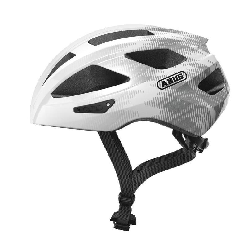 Abus Casque de vélo Macator - Blanc/Argenté