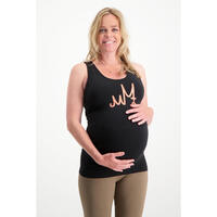 Joy - Débardeur de grossesse yoga , extralong, bambou & coton bio - Urban Black