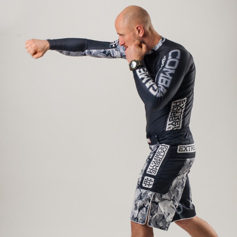 Koszulka do MMA męska EXTREME HOBBY COMBAT GAME z długim rękawem