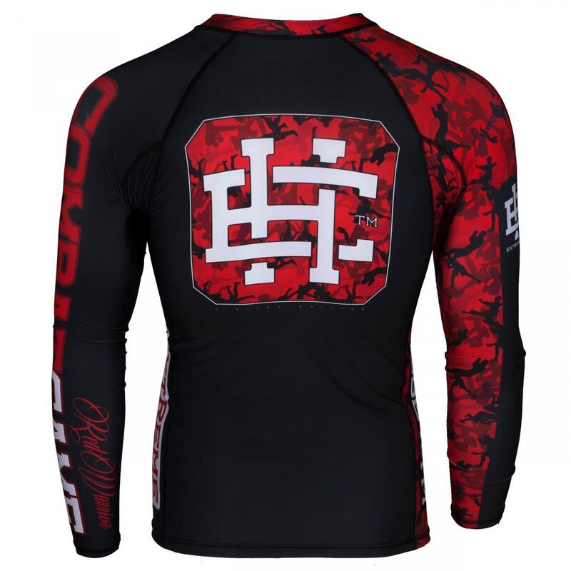 Rashguard do MMA męski z długim rękawem RED WARRIOR