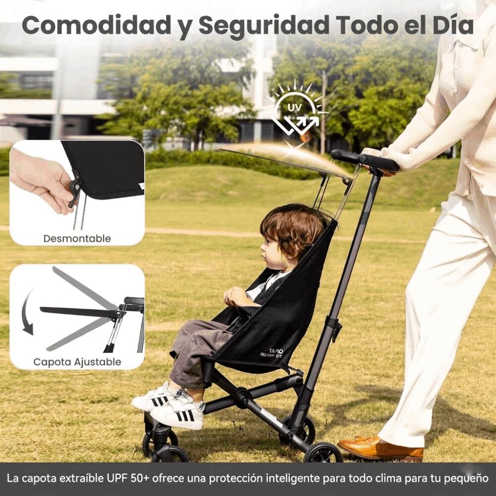 POUSSETTE ULTRA-LÉGÈRE QPLAY T18 COMPACTE ET SÉCURISÉE POUR VOYAGER 3/7