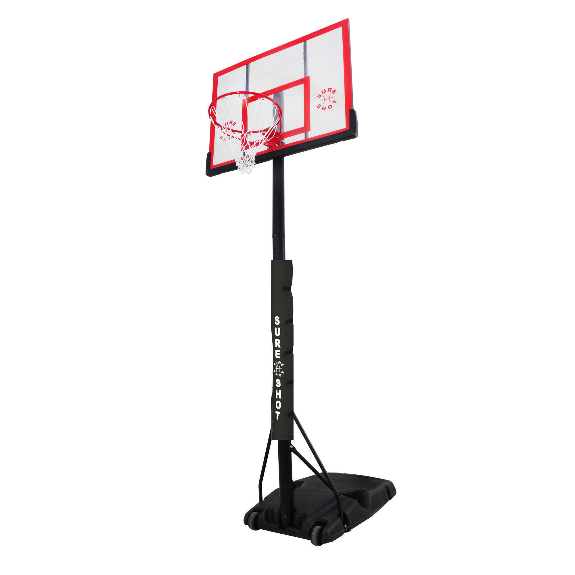 Sure Shot 'U Just' Portable Basketball Hoop with an Acrylic Backboard 1/2