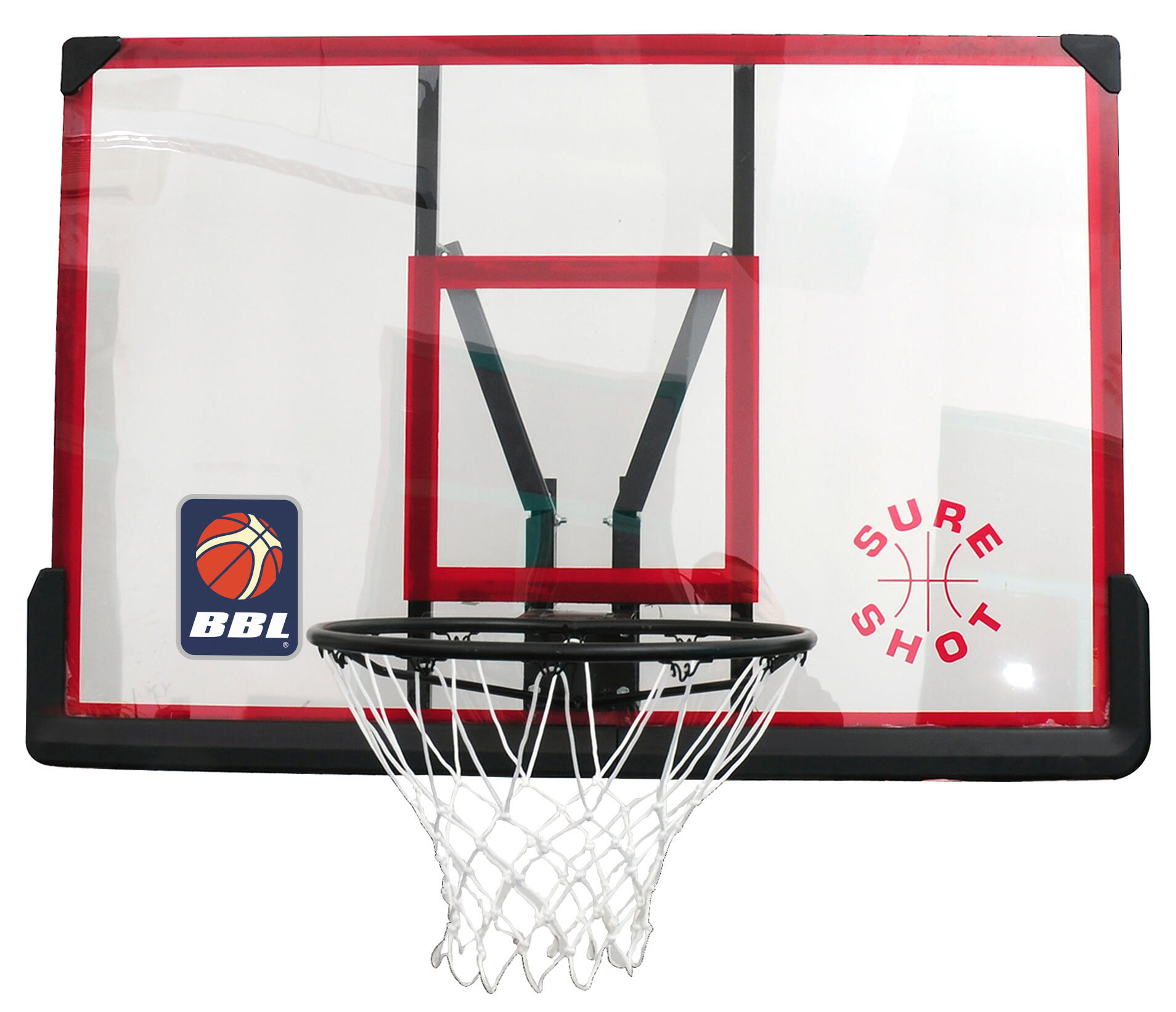 Sure Shot Acrylic Backboard and Ring with Wall Mount 1/2