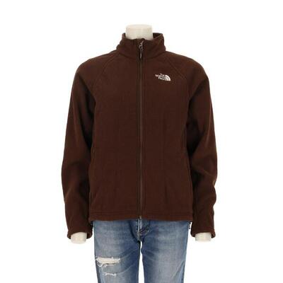 Tweedehands - dames tnf bruine fleecejas - als nieuw