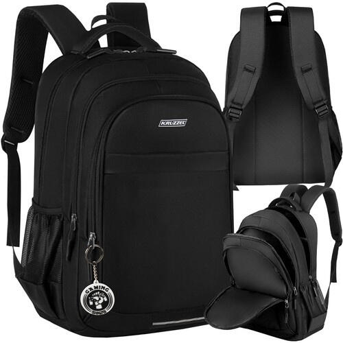 Mochila 22L negra con compartimento para portátil - Reflectores 2/7