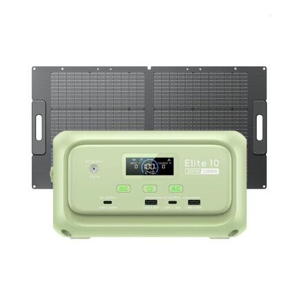 Elite 10 station portable+100W panneau solaire pour camping et secours quotidien