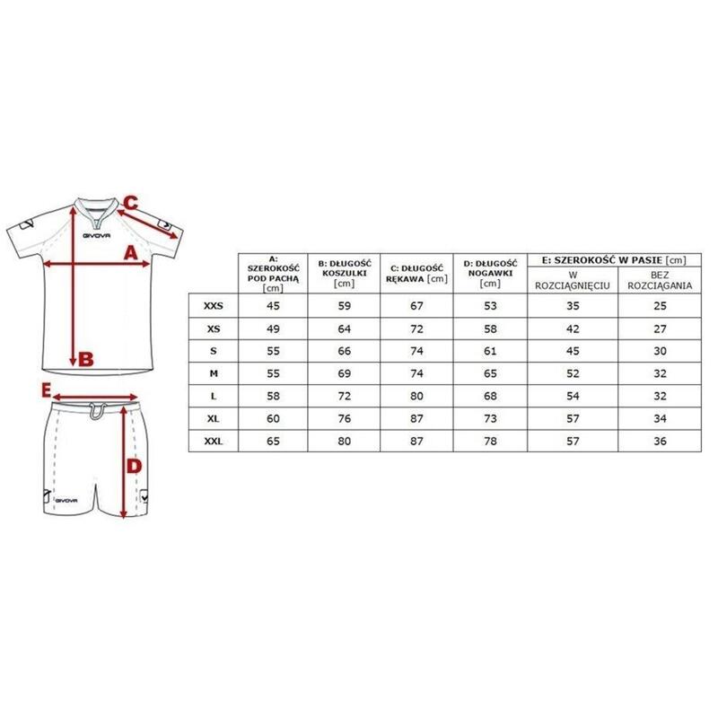 Ensemble maillot et short réversible enfant Givova