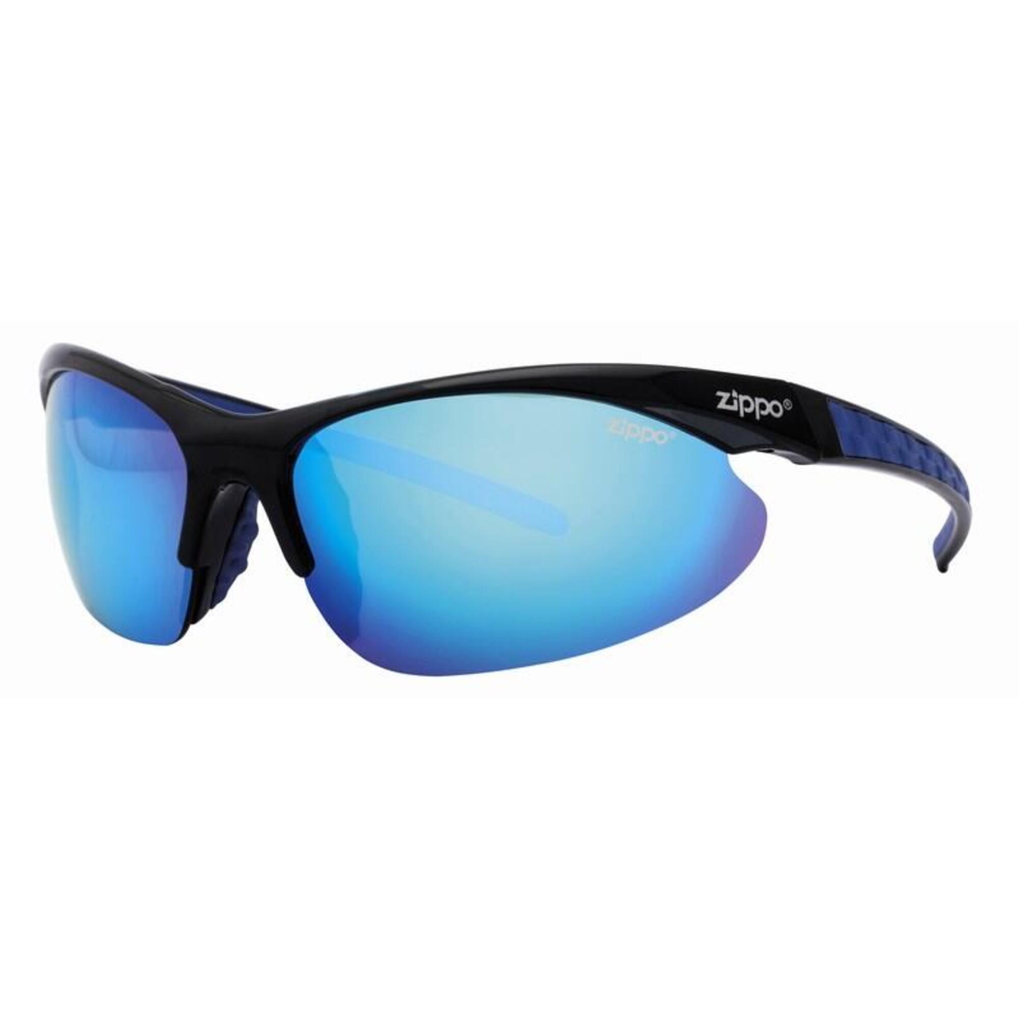 Okulary przeciwsłoneczne Zippo Blue Multicoating Black/Blue