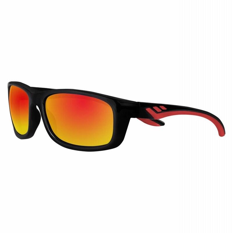 Sportowe okulary  przeciwsłoneczne Zippo Black/Red Multi Round