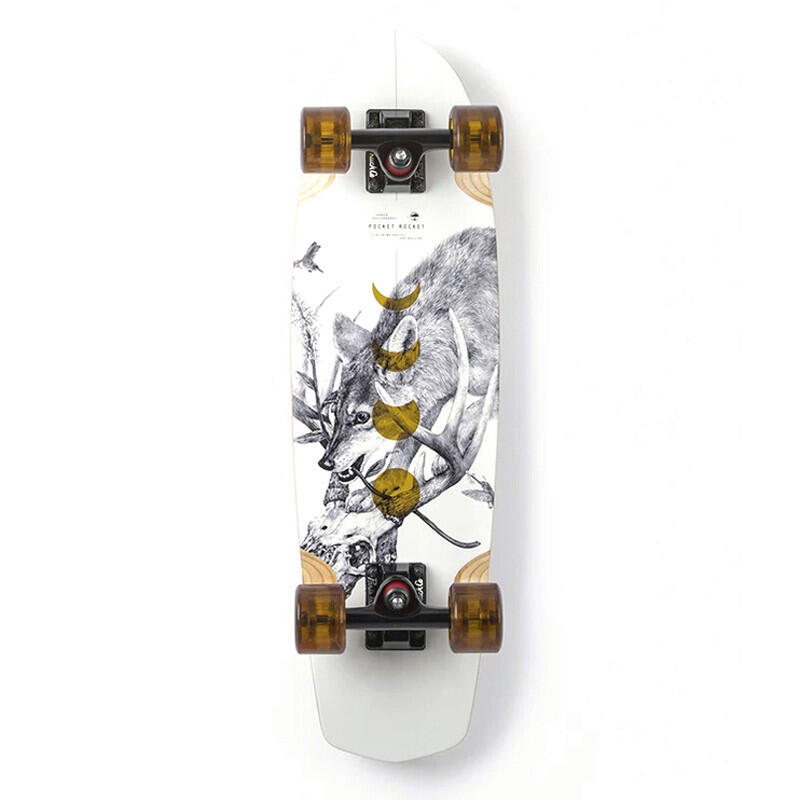 Pocket Rocket Bamboo Cruiser Complete Longboard 1/3