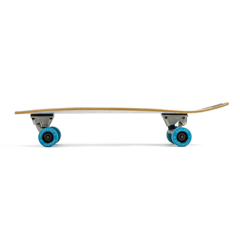 Longboard Mindless Surf Skate Fish Tail Blanc 29.5"