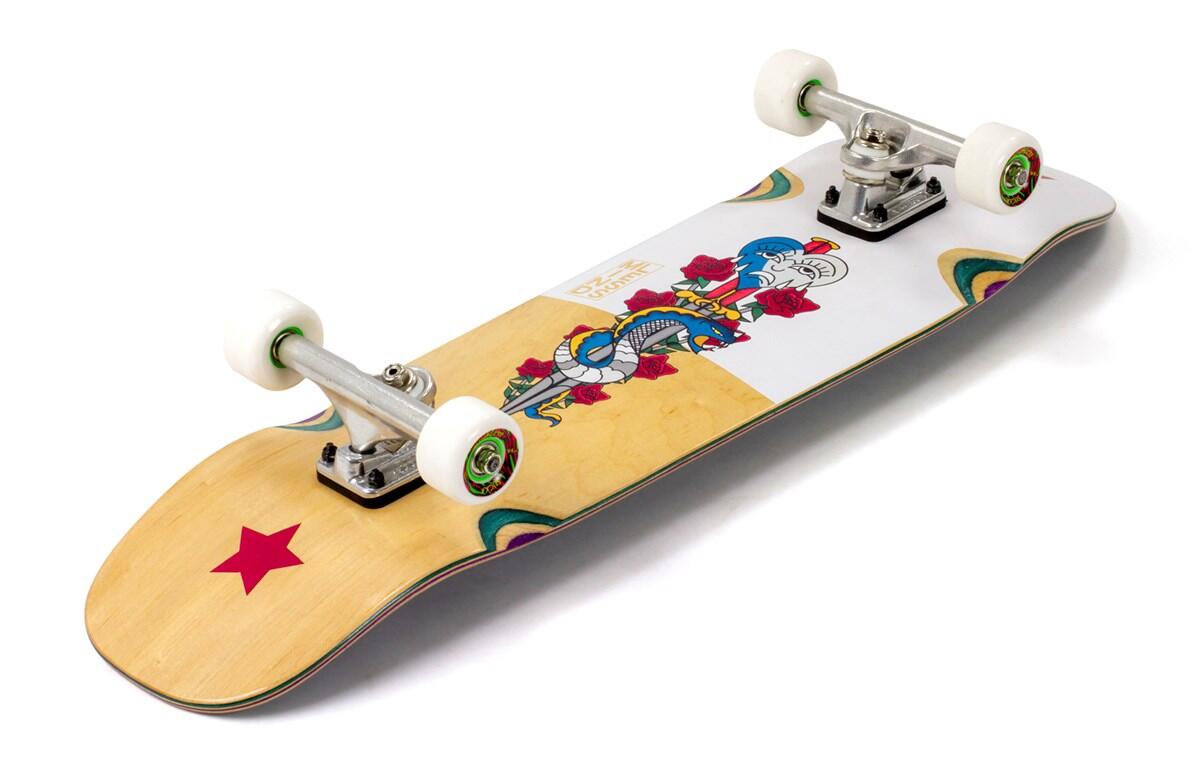 Deski Kompletne Mindless Flash Snake Cruiser Deskorolka - 8.5" - Natural/White