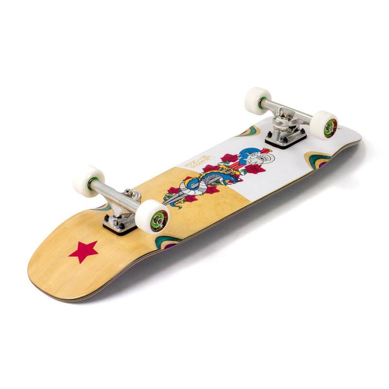 Mindless Flash Snake Cruiser Skateboard Complet - 8.5" - Natural/White