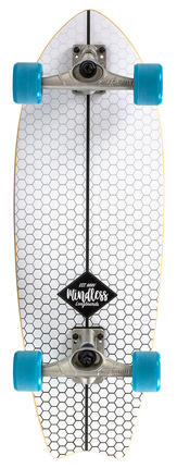 Mindless Surf Skate Fish Tail Weiß 29.5" Longboard