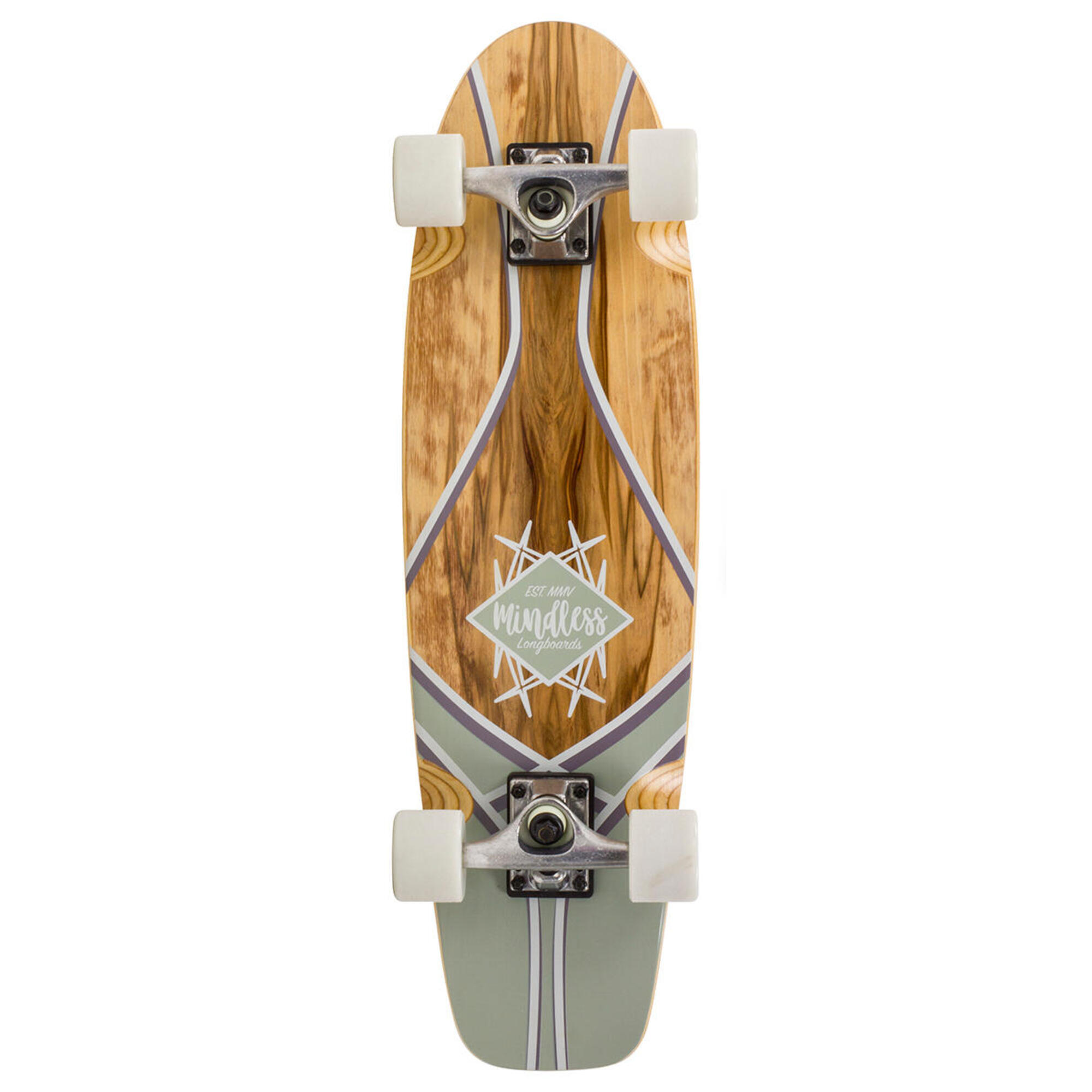 Mindless Longboard - Mindless Core Cruiser Wood - Cruiser Skate - Marron - Taille Unique - Decathlon