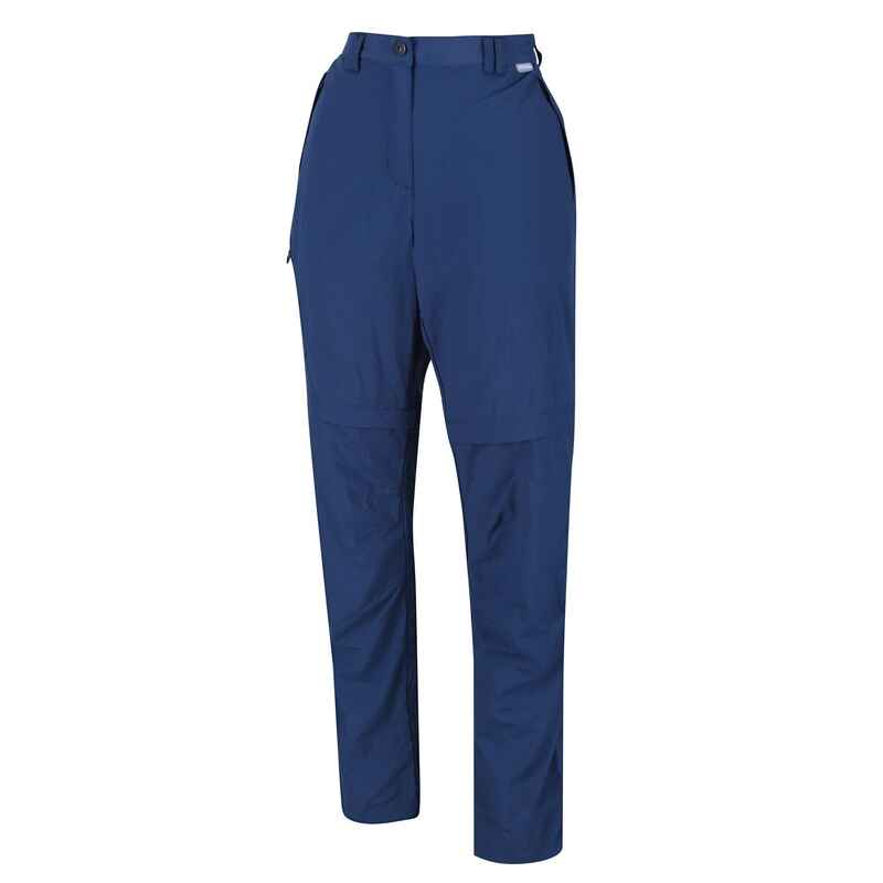 Chaska II Damen-Wanderhose mit Zip-Off - Marineblau