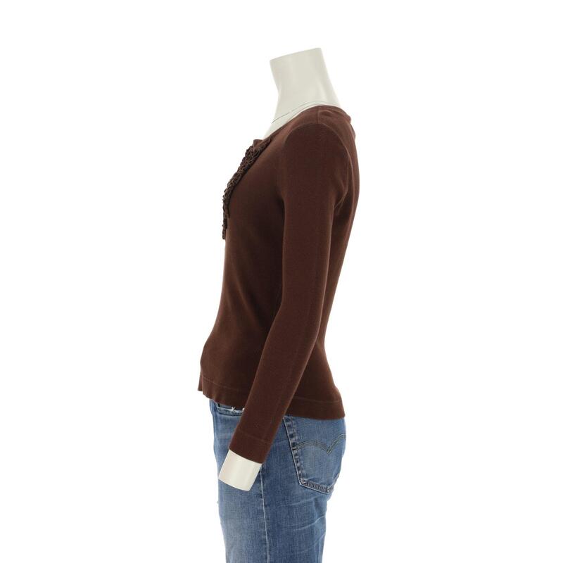 Tricou cu mânecă lungă maro pentru femei