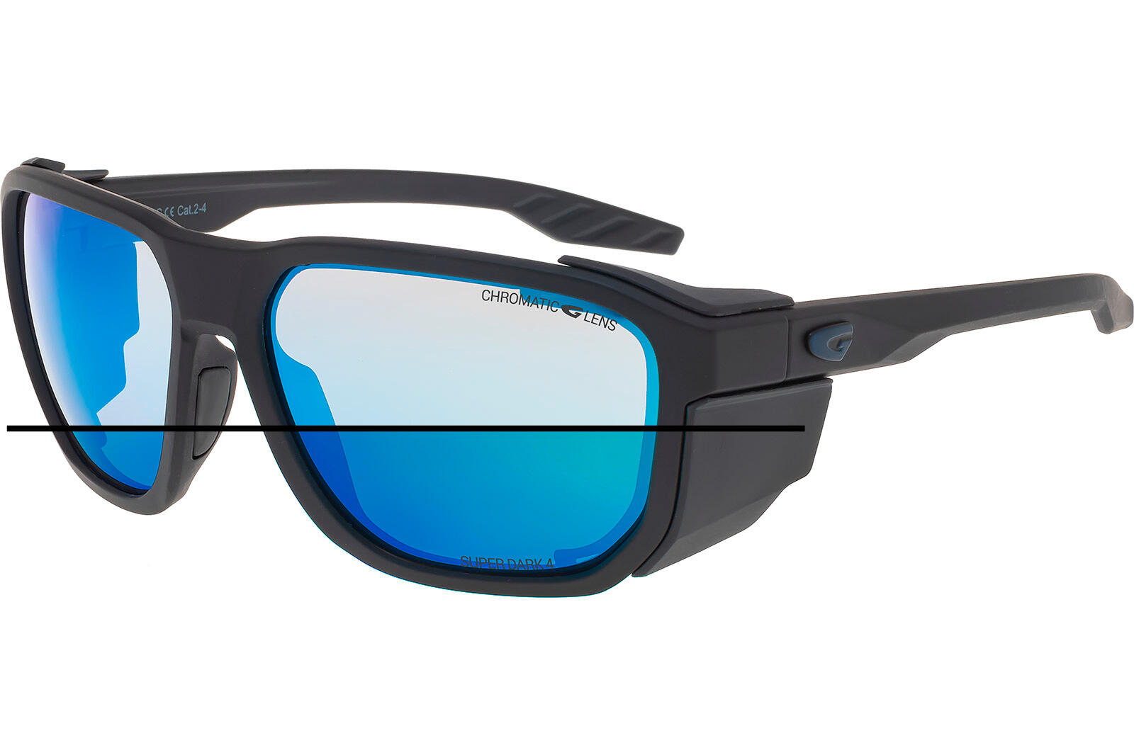 Okulary w góry GOG Pamir - matt metal blk/blk/white/blue 2/7