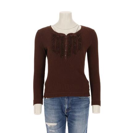 Second life - Damen Langarmshirt Braun - Wie neu