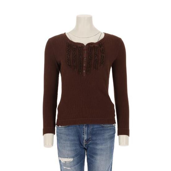 Second life - Damen Langarmshirt Braun - Wie neu