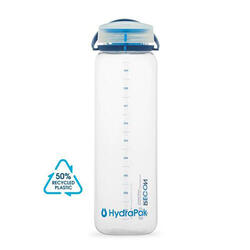 Water Bottle Recon 1L Clear/Navy & Cyan BR02