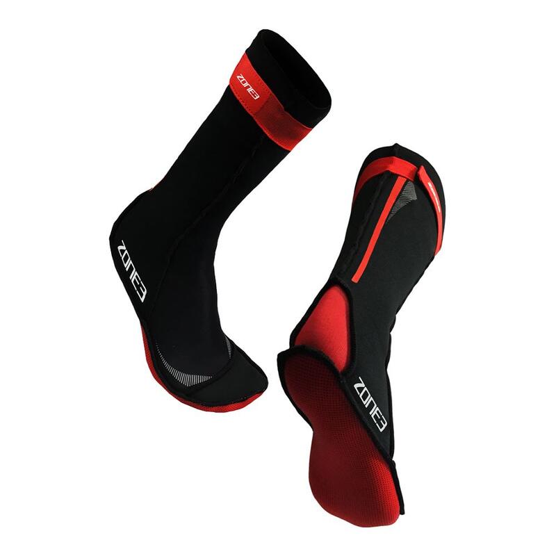 Chaussons en néoprène Noirs/Rouges