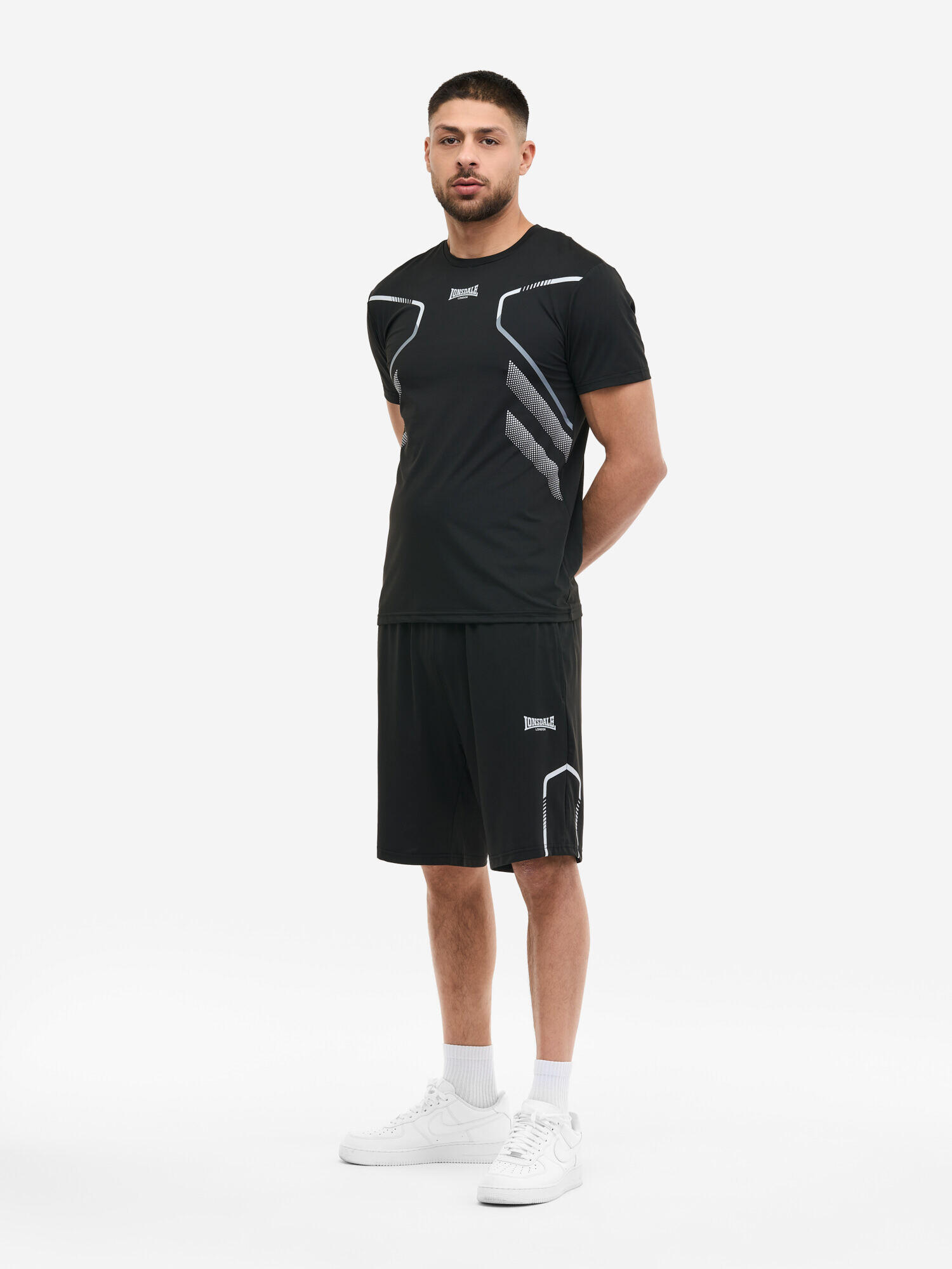 LONSDALE Heren T-shirt & shortset regular fit BEWICK 3/7