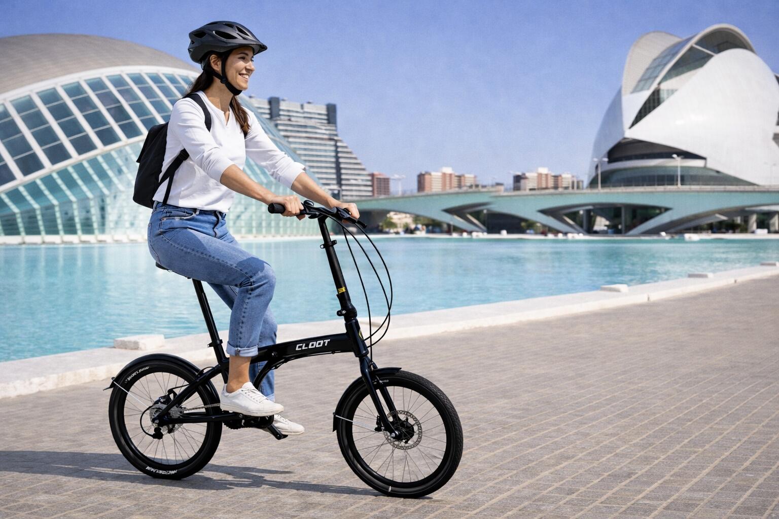 Bicicleta dobrável CLOOT IONIC  LUX DISC 20" 6/7