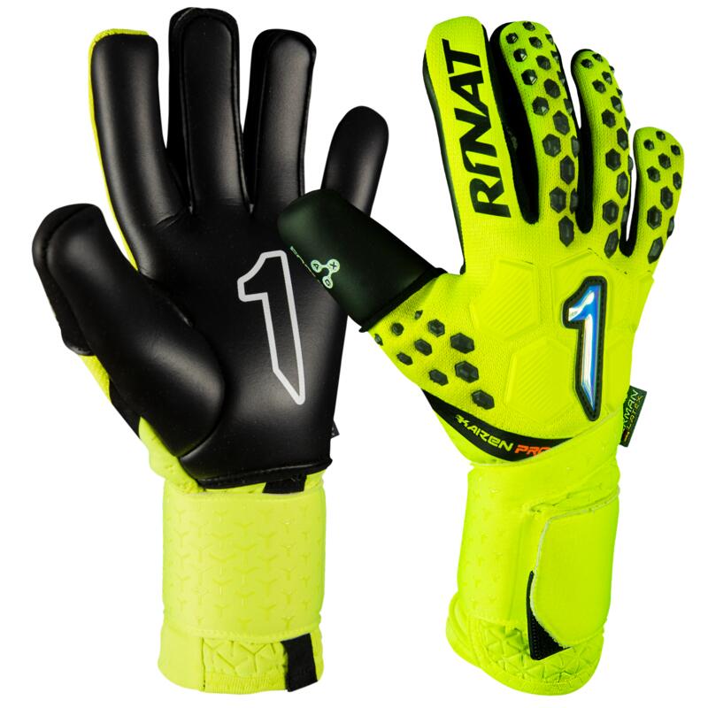 KAIZEN PRO Gant gardien but football Adulte Jaune Noir