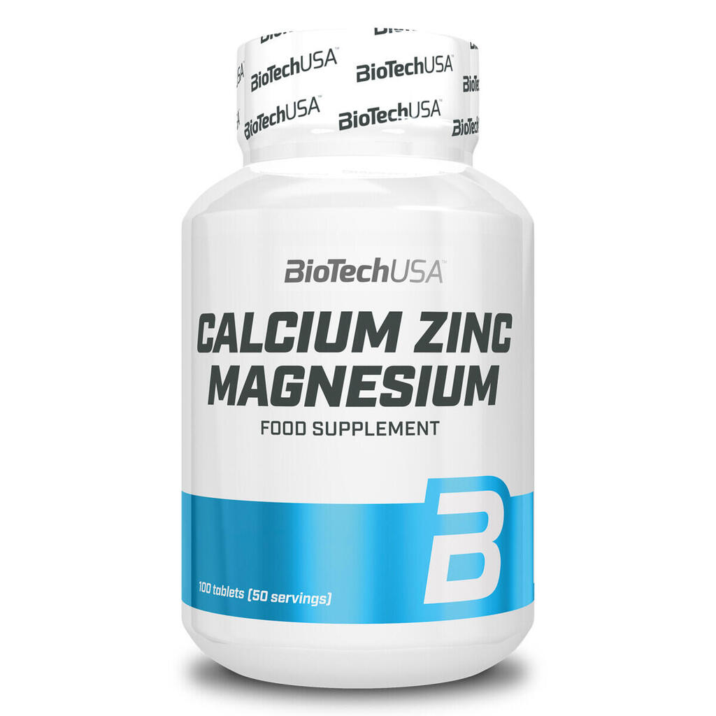 Calcium Zinc Magnesium - 100 Tablets biiotech USA