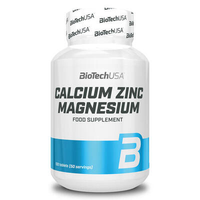 Calcium zink magnesium - 100 tabletten biotech usa