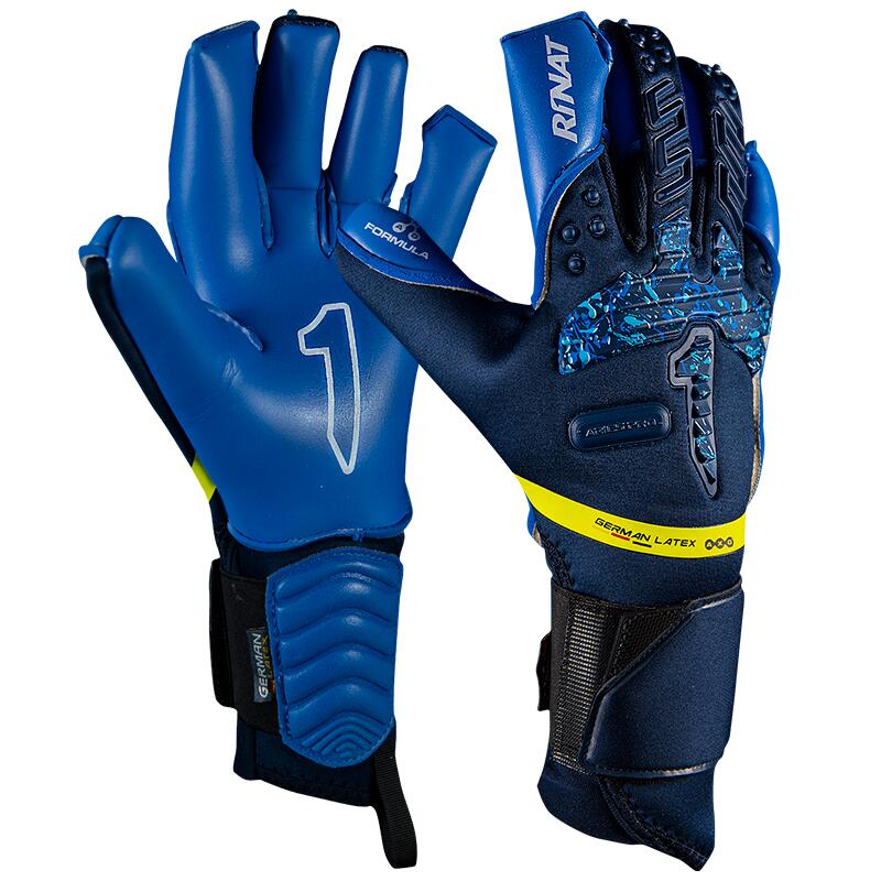 ARIES PRO Gant gardien but football Adulte Bleu