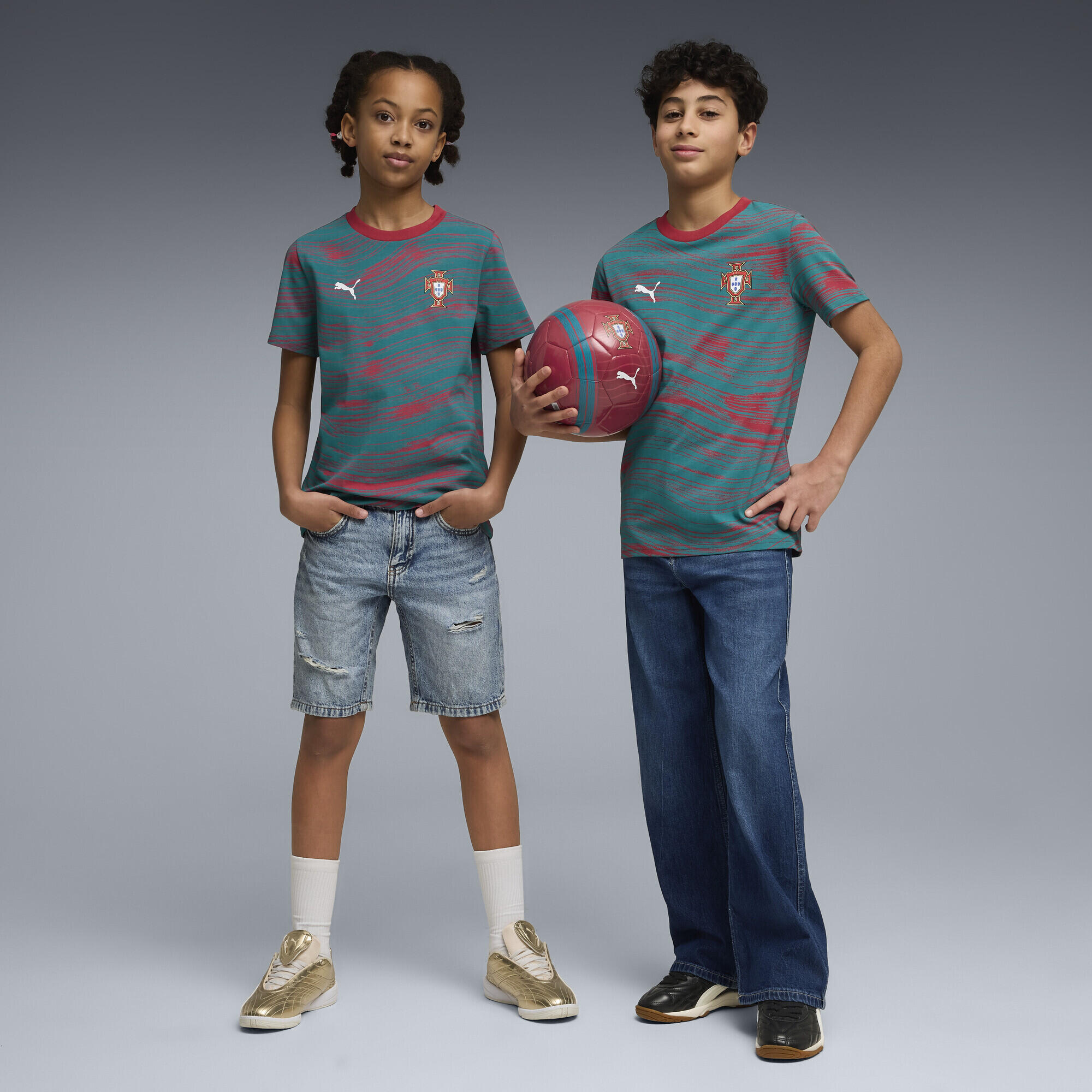 T-shirt con stampa Portogallo ftblCulture per ragazzi PUMA 4/6