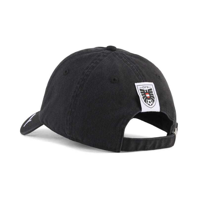 Șapcă broderie cozoroc curbat Ftblculture, negru PUMA