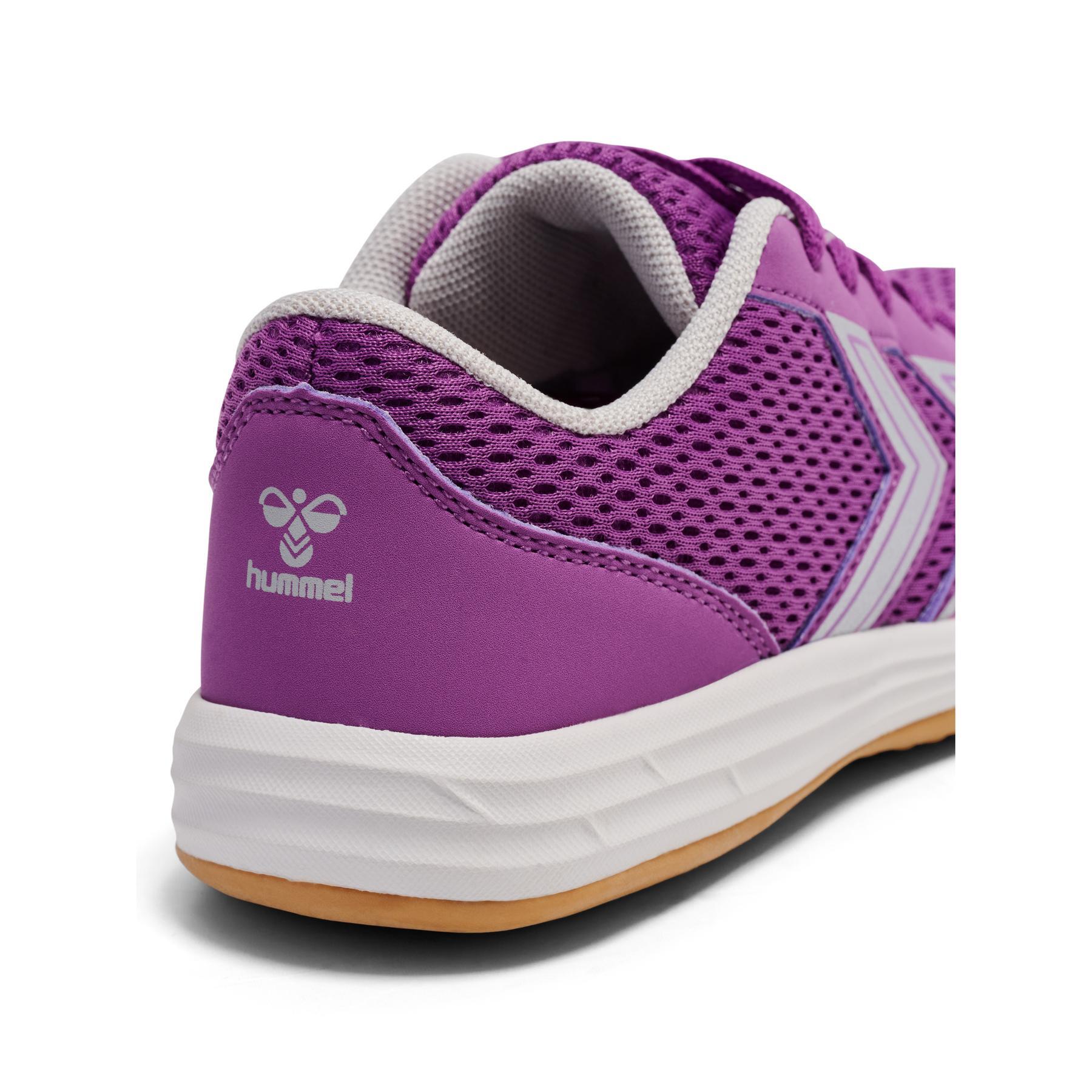 Scarpe Ginnastica Hummel MULTIPLAY Flex VC JR – Raspberry Sorbet – Bambini, Chiusura Mista Lacci Elastici E Velcro, 37 EU