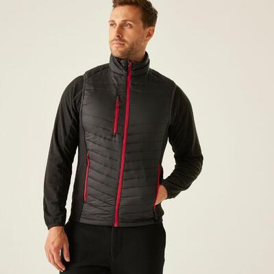 Jas hiking heren geïsoleerd stretchy bodywarmer