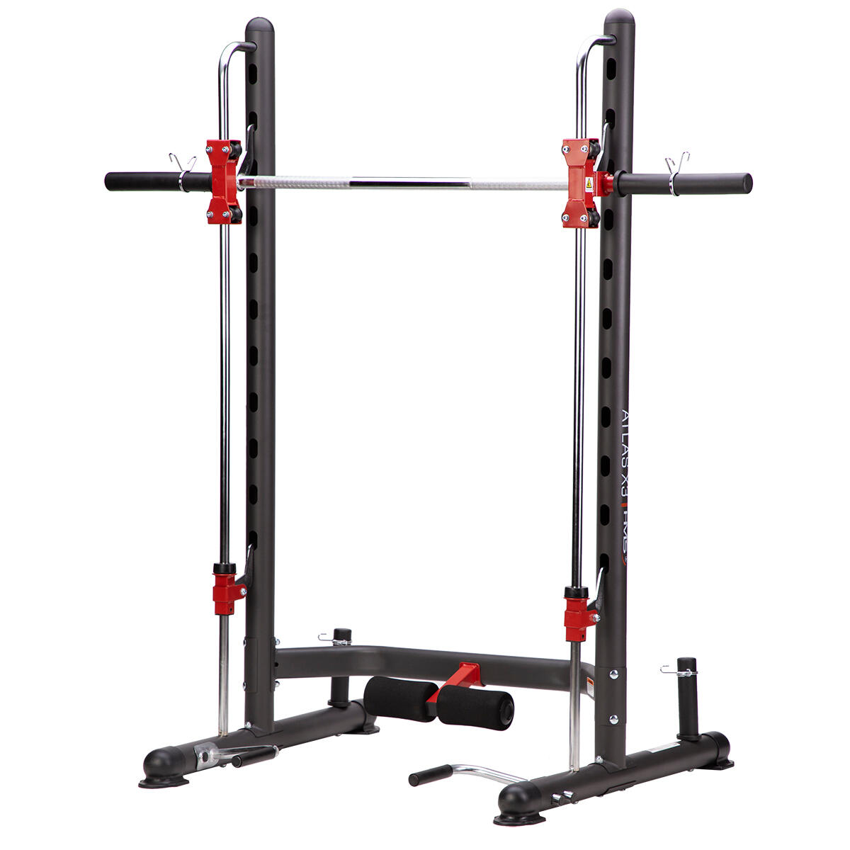 Hms - Multipresse Station De Musculation X3 Hms - Appareil À Charge Guidée - Noir|rouge - Taille Unique - Decathlon