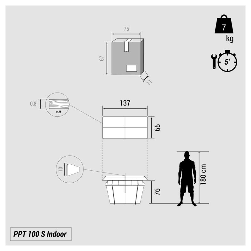 Second Hand - Tavolo free ping pong PPT 100 SMALL indoor - BUONO