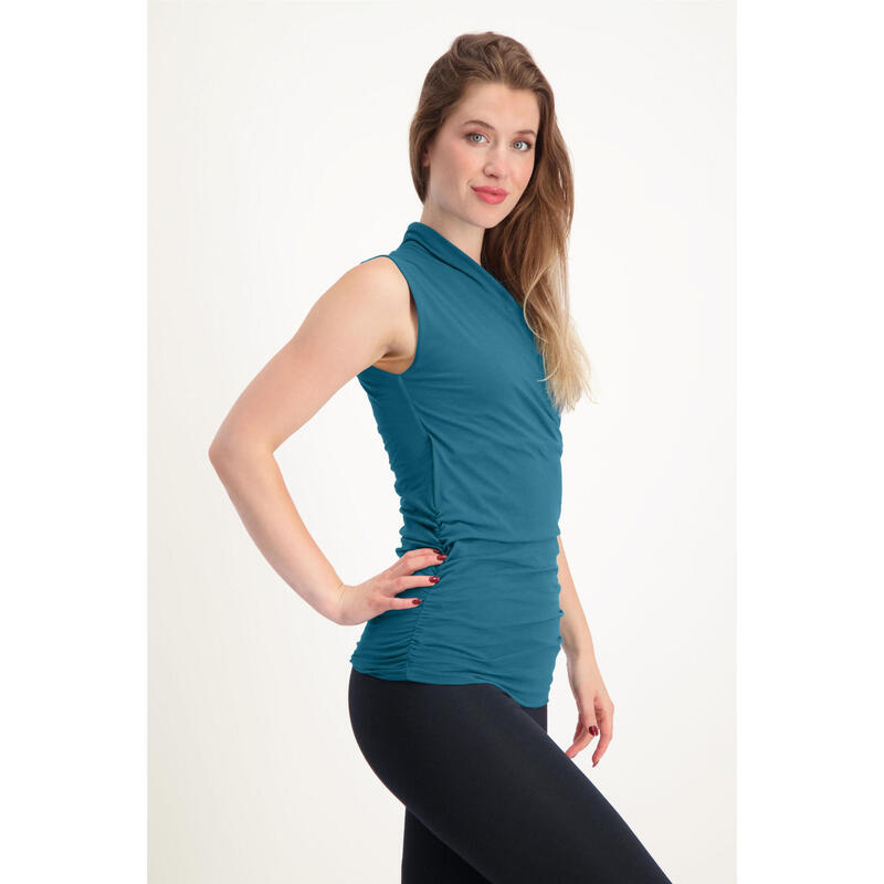 Top de yoga Good Karma - Haut de yoga élégant et bien ajusté - Lagoon