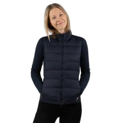 Dames lichtgewicht mouwloos donsjack horze amber