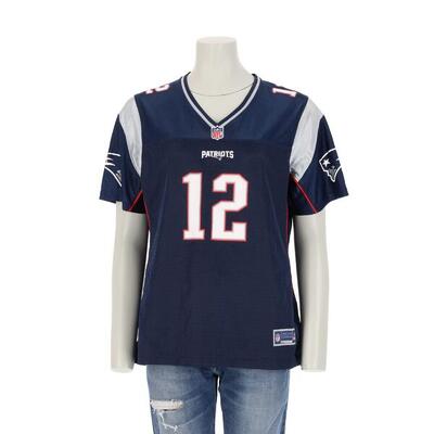 Tweedehands - dames nfl tom brady marineblauw shirt - zeer goede staat