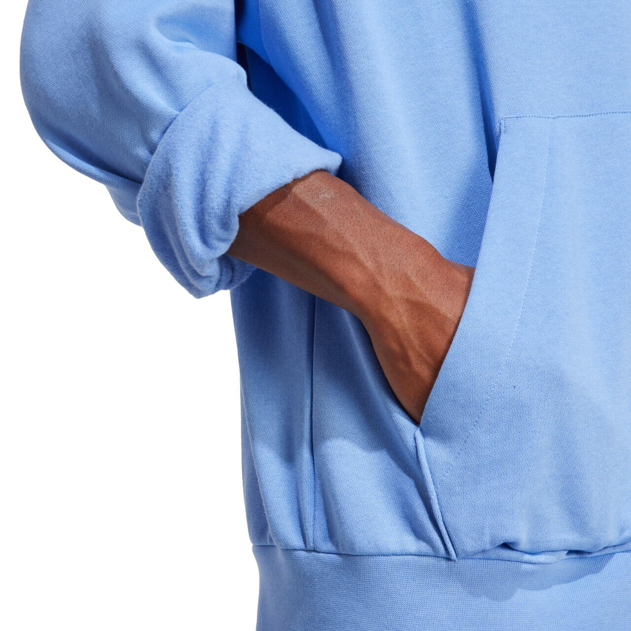 Pullover Fleece Hoodies für Männer Adidas Essentials Blau. 6/6