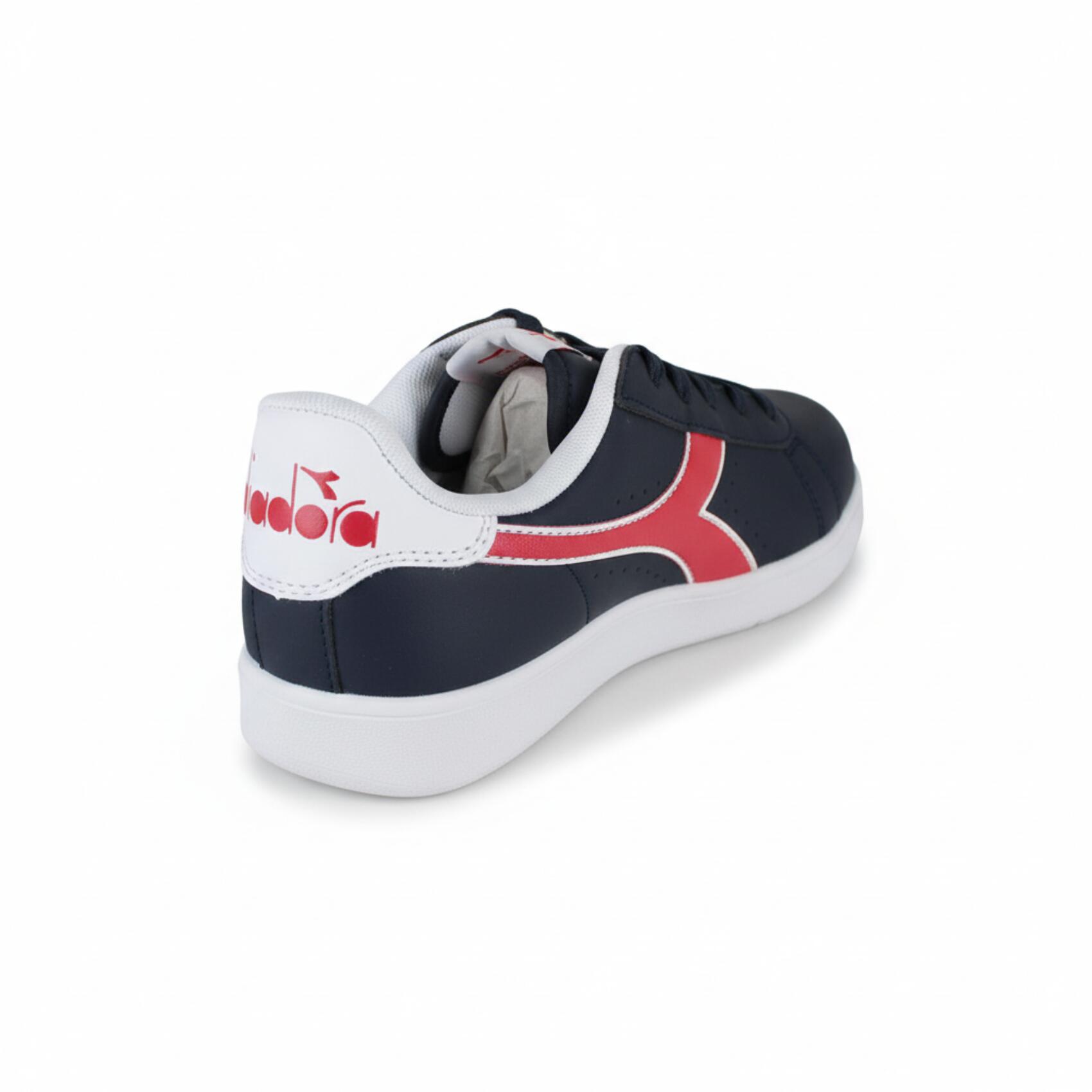 Diadora Game P Gs 101.173323 01 C8594 Black iris/Poppy red/White 3/4