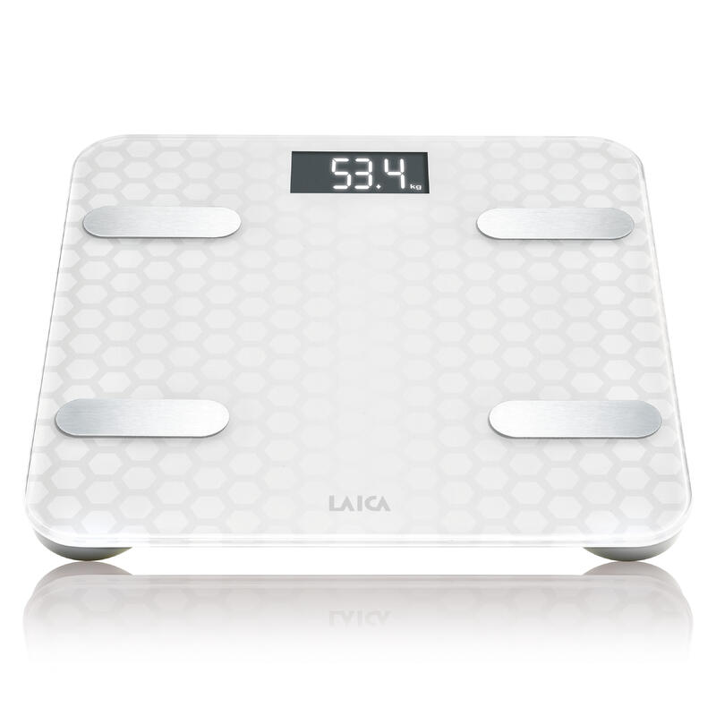 BÁSCULA SMART PS7011 CRISTAL 180 kg con cálculo de la composición corporal